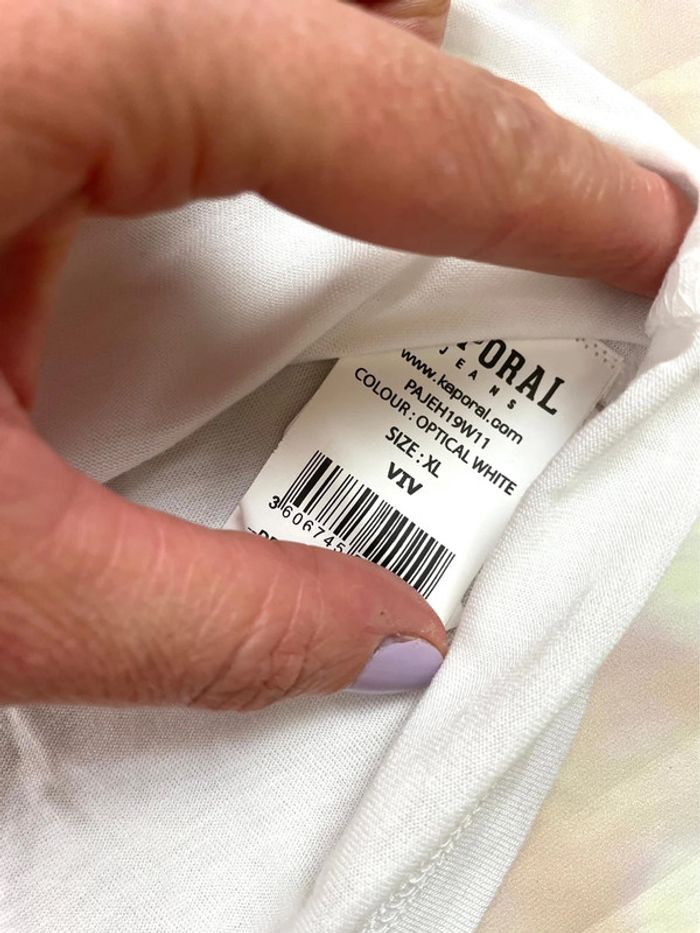 T-shirt chic et élégant femme satin et dentelle Kaporal XL - photo numéro 7