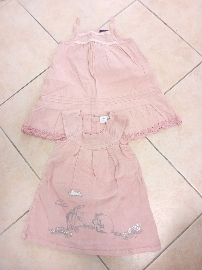 2 robes rose 18 mois