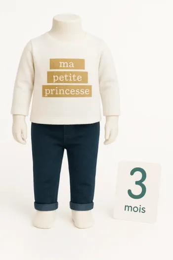 Ensemble bébé fille 3 mois