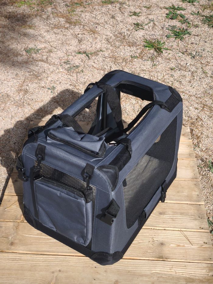 Sac Transport Pliable Gris (Chats, Chiens, Autres) - photo numéro 2