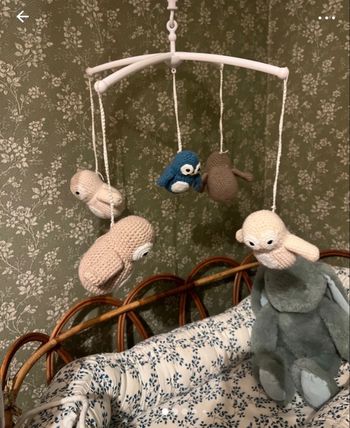 Mobile musical crochet fait main 