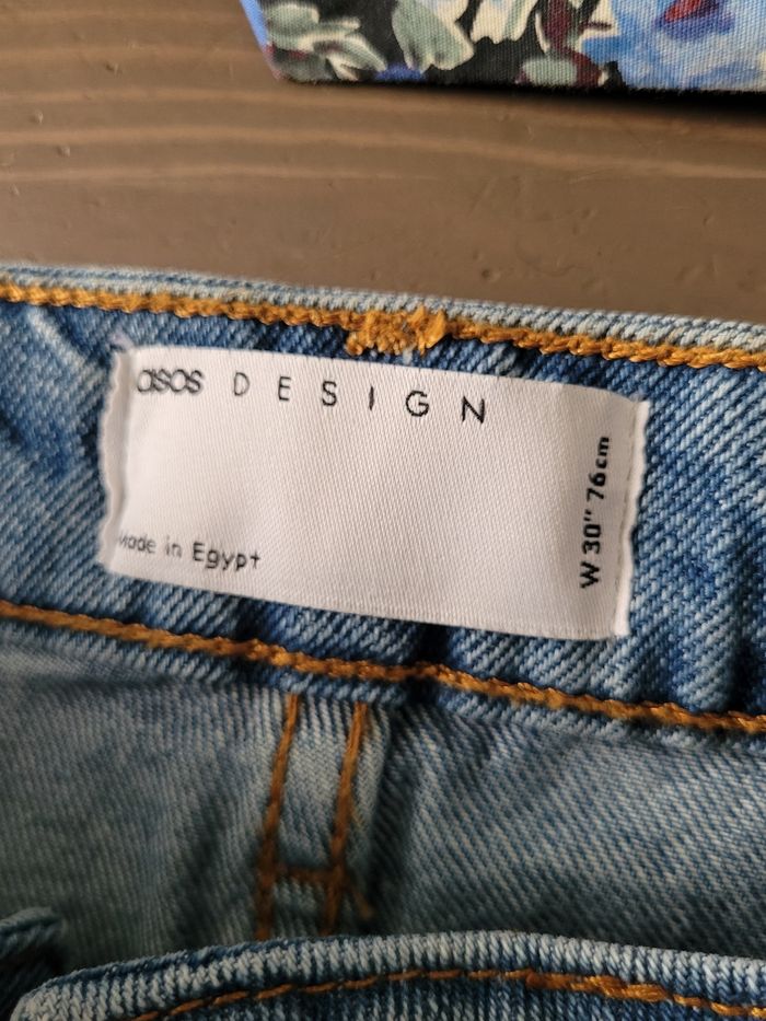 Short long en jean asos w30 - photo numéro 5