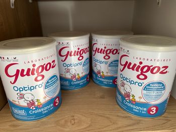 Lait de croissance guigoz optipro des 1 ans
