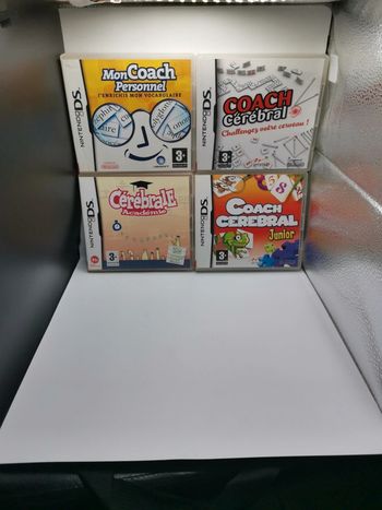 jeux nintendo DS lot 4 jeux coach cerebral