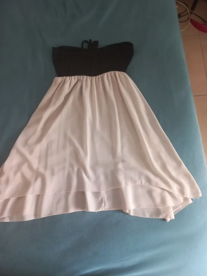 Robe dos nus noire et crème S - photo numéro 6