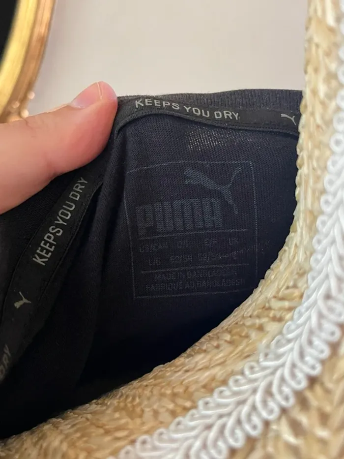 T-Shirt Puma - Taille M - Noir en coton - photo numéro 4
