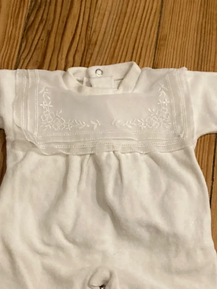 Pyjamas naissance et 1 mois fille en velours - photo numéro 14