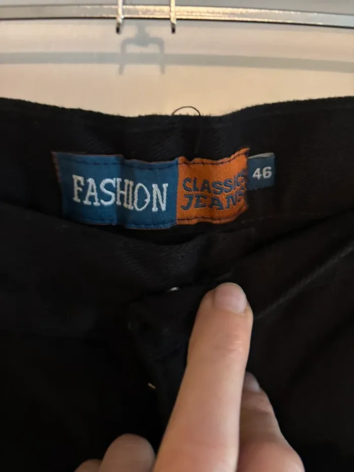 Jean noir homme taille 46 neuf marque Fashion Jeans - photo numéro 4