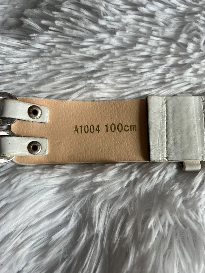 Ceinture blanche 100cm Neuf - photo numéro 2