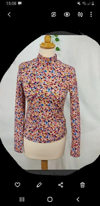 Pull col roulé vintage