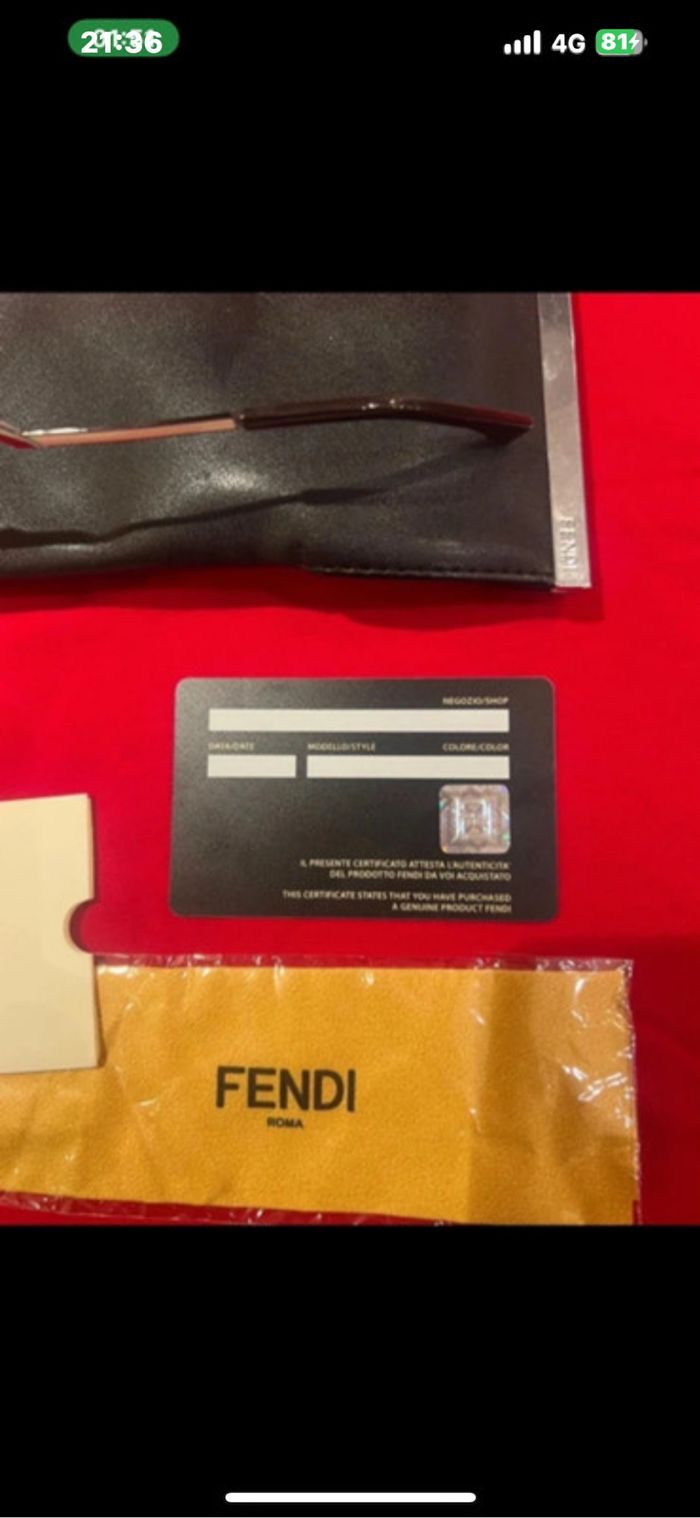 Lunette de vue fendi neutre neuf et jamais porter - photo numéro 6