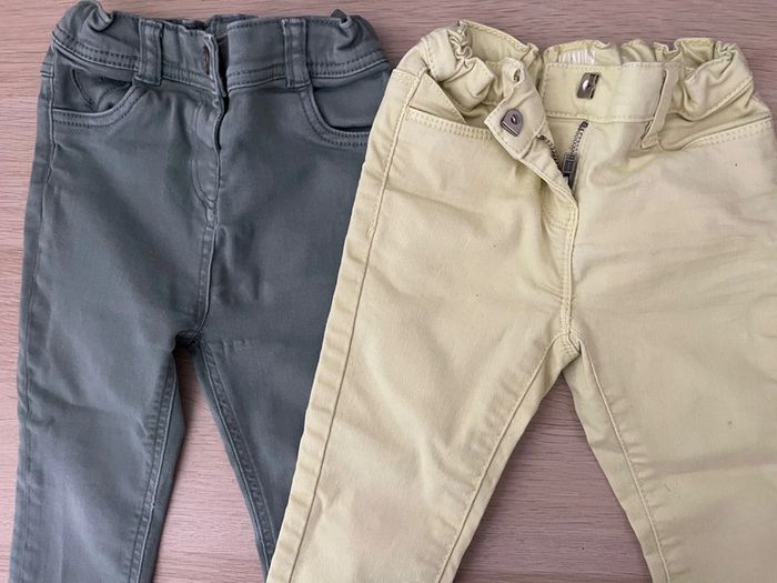 Lot 2 pantalons fille - photo numéro 4
