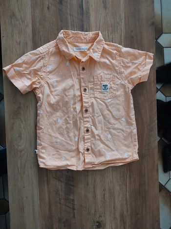 Chemise manches courtes lulu castagnette 3 ans