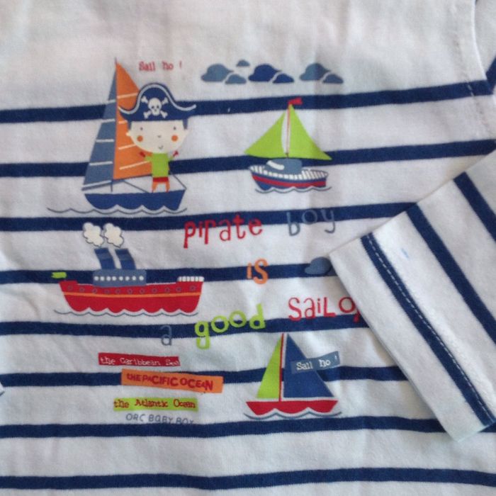 Tee-shirt style marinière Orchestra - 9 mois - photo numéro 3