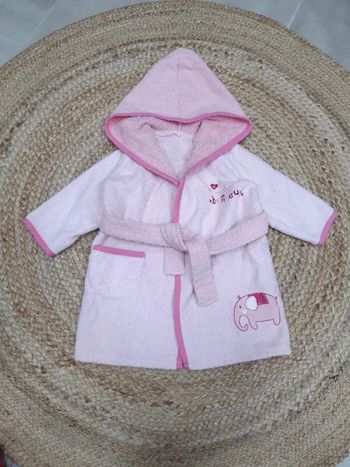 Peignoir rose 9 mois