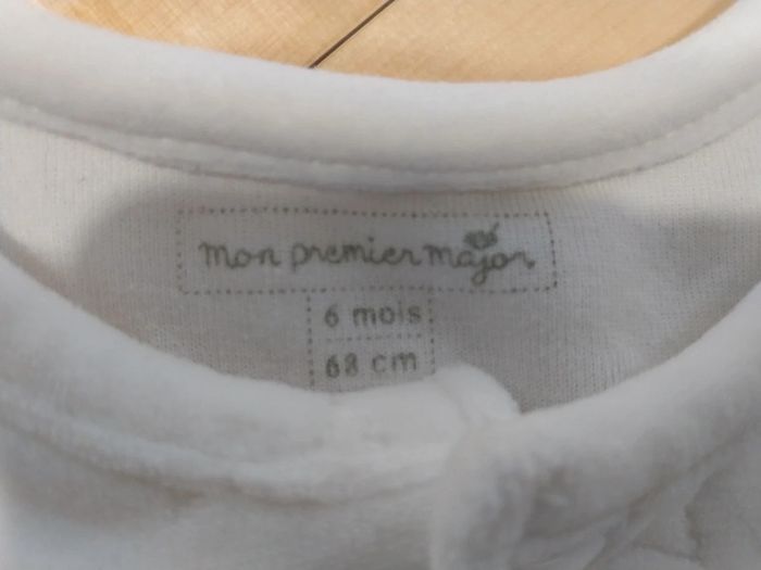 Pyjama bébé dors bien blanc 6 mois Sergent Major - photo numéro 2