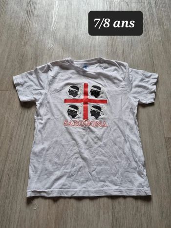 T shirt la Sardaigne 7/8ans
