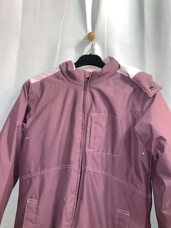 Anorak parka rembourré mauve Décathlon taille 12 ans - n83m - photo numéro 2