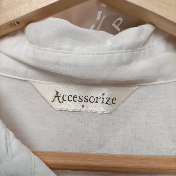 Chemise longue blanche - Accessorize chemise blanche coton Taille S - A039 - photo numéro 8