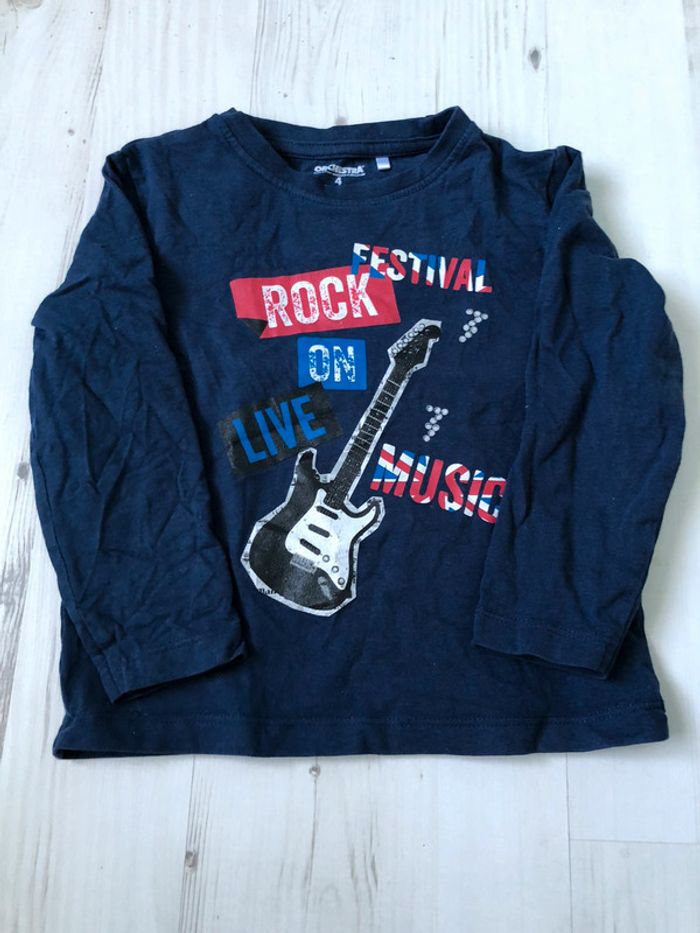 T shirt rock Orchestra manches longues 4 ans