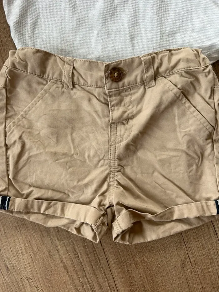 Ensemble short t-shirt manches courtes 12 mois - photo numéro 3