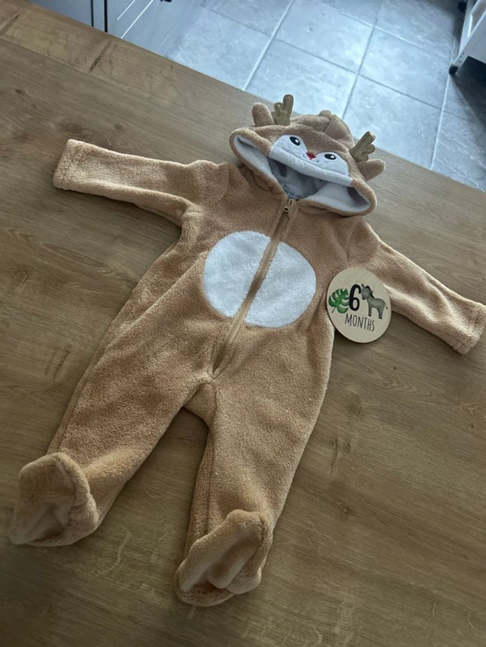Sur pyjama maille peluche moumoute Renne