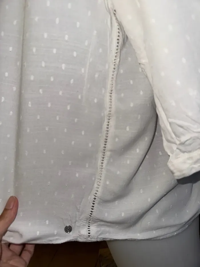 Chemise Bonobo blanche plumetis - photo numéro 4