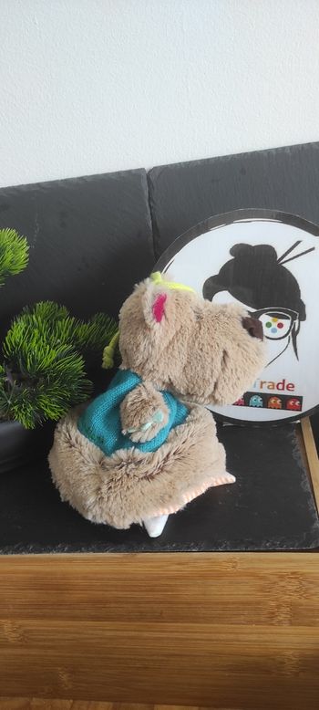 Doudou d'éveil réversible César ours lilliputiens ours lapin Célestin grelot