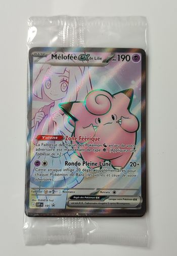 Carte pokémon melofee de Lilie svp 195 scellé
