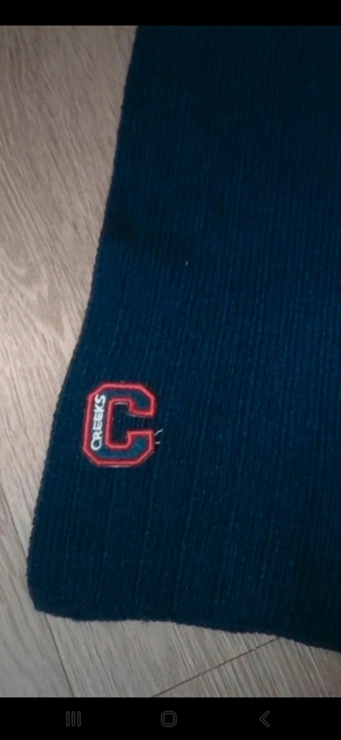 Écharpe bleue marine Creeks 👻 - photo numéro 2