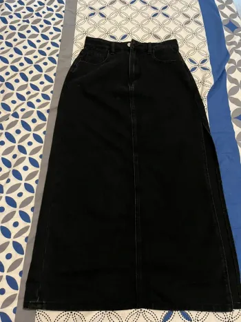 Jupe noire en jean