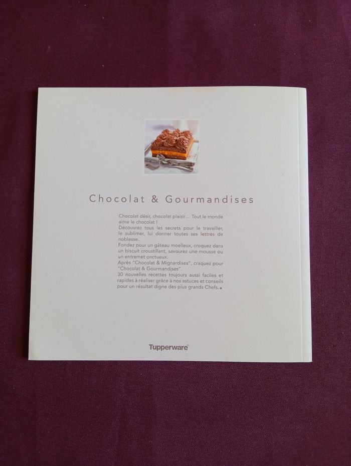 Livre Tupperware chocolat & gourmandises - photo numéro 2