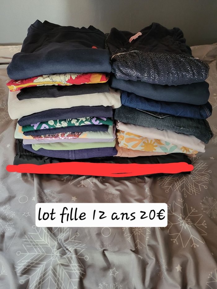 Lot fille 12 ans