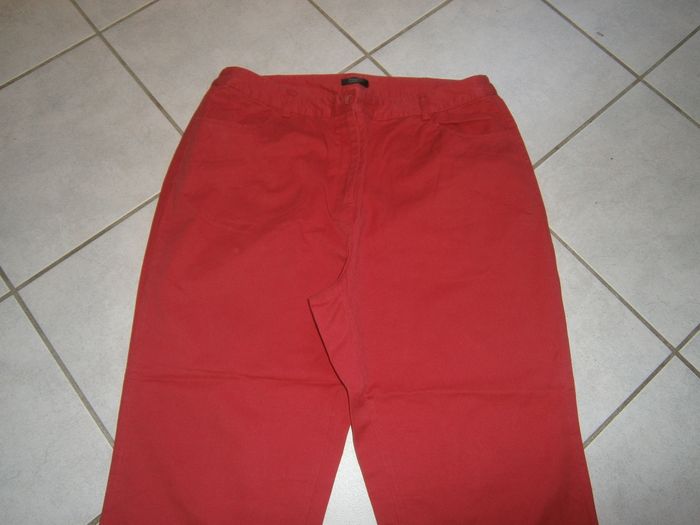 Pantalon rouge DAMART Taille 46 - photo numéro 5