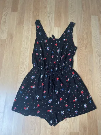 Combinaison short fleurs