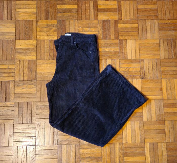 Pantalon large en velours côtelé