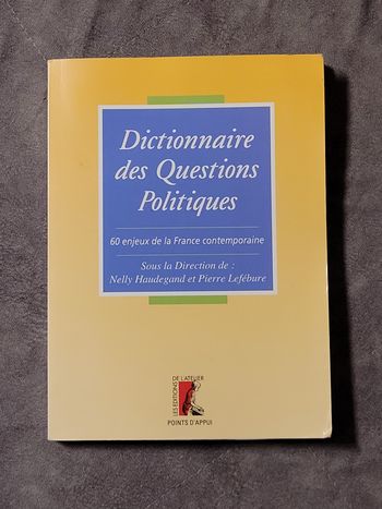 Dictionnaire des questions politiques - 60 enjeux de la France contemporaine Haudegand, Lefebvre