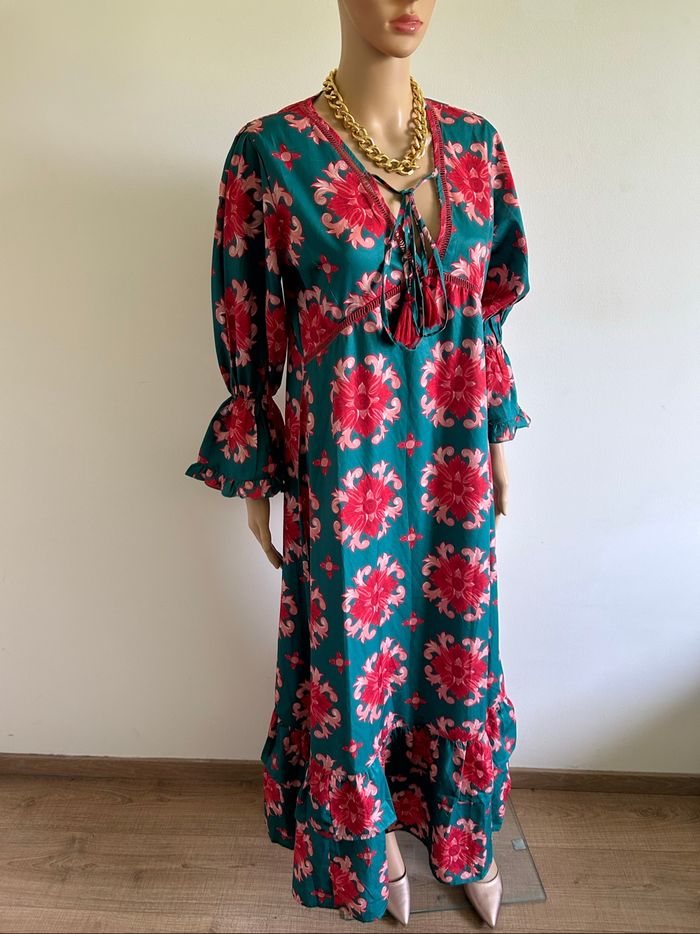 Robe longue imprimée neuve Moda Posa taille S - photo numéro 2