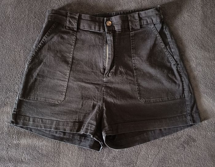 Short Noir Taille Haute - XL / Pull&Bear