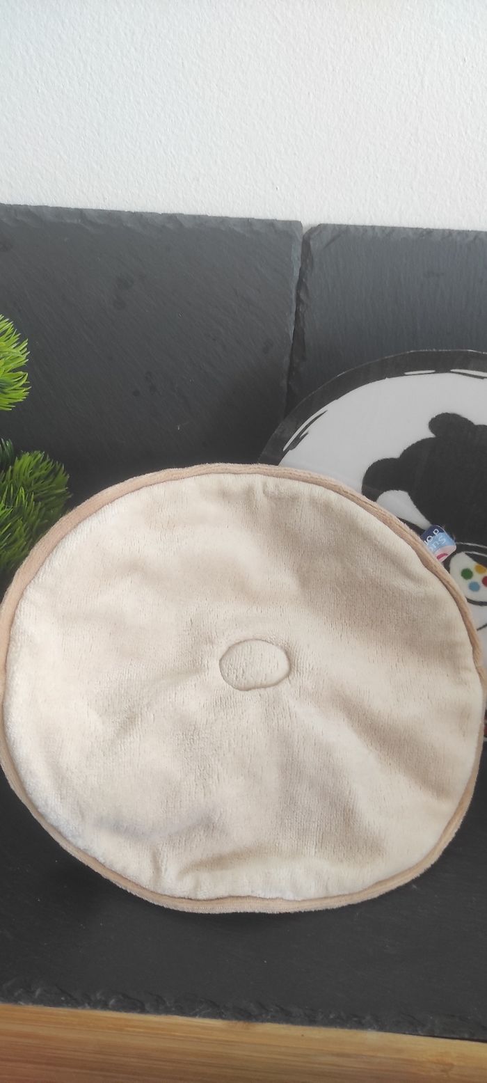 Doudou plat koala orange beige sucre d'orge rond beige marron Ancien Rouge - photo numéro 2