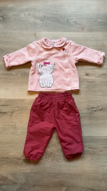 Ensemble veste polaire et pantalon doublé hiver