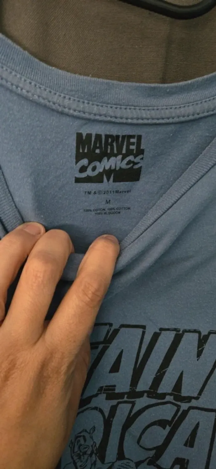Tee shirt marvel comics captain america M - photo numéro 2