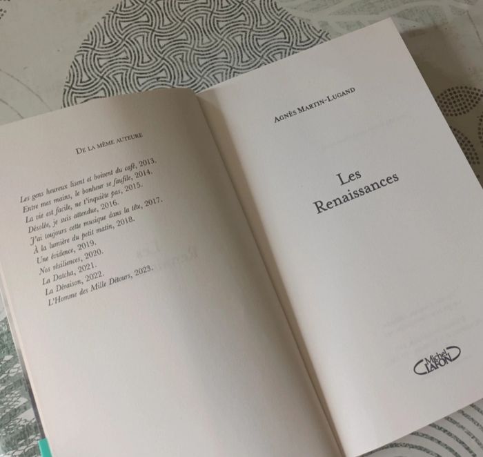 Livre " Les Renaissances " d'Agnès Martin-Lugand 🌻🌾 - photo numéro 5