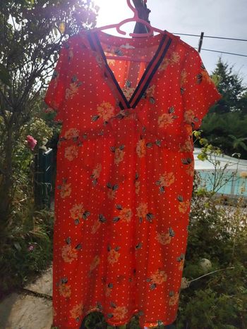 Robe légère rouge Kilky taille L