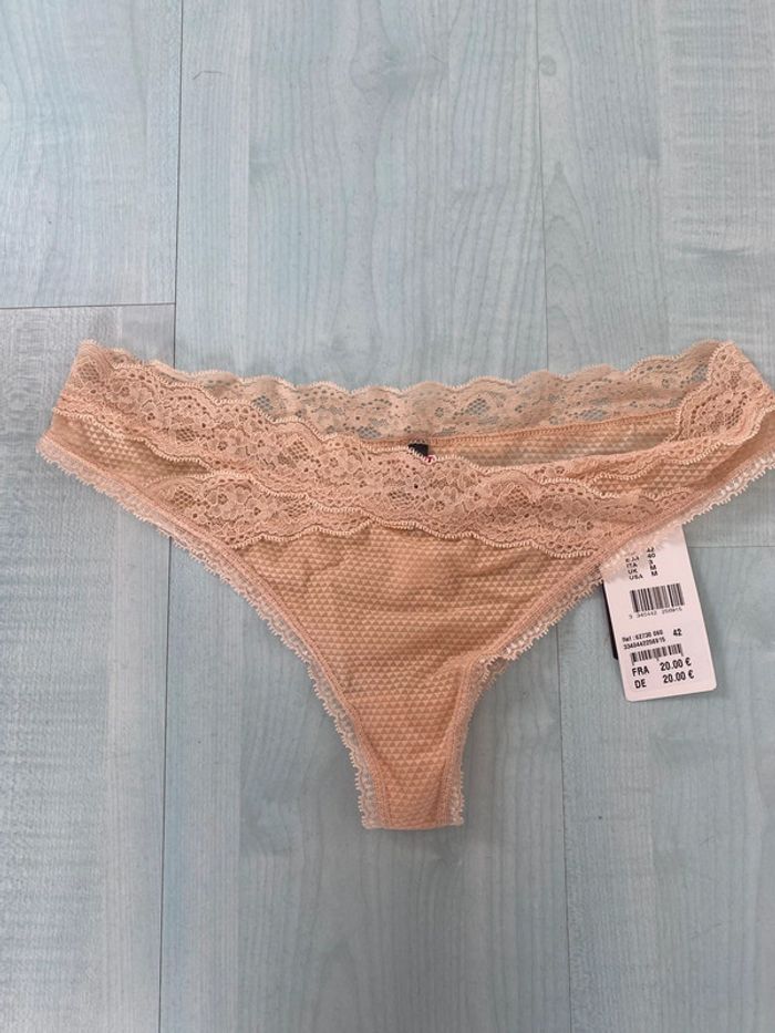 Culotte dentelle chair passionata 42