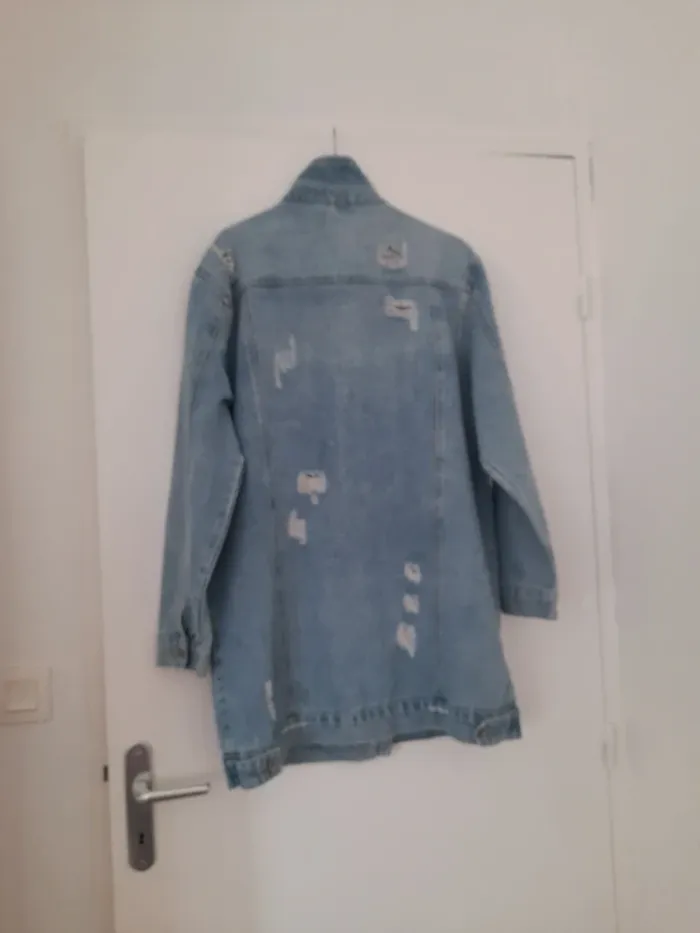 Veste en jean longue - photo numéro 4