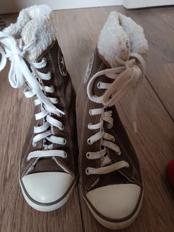 Basket converse fourré