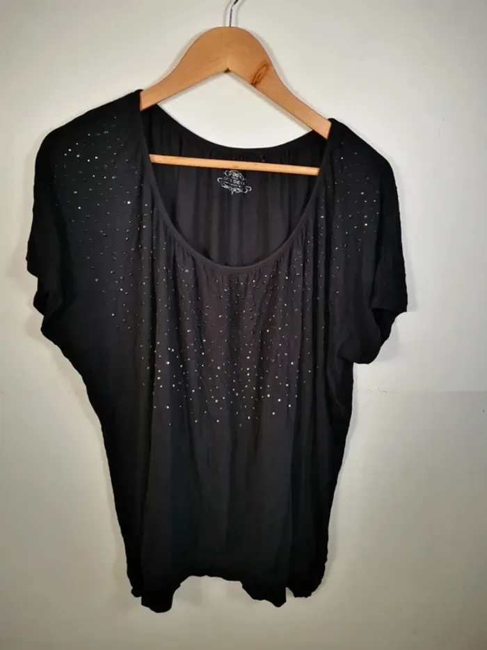 C34 blouse noir C&A XL