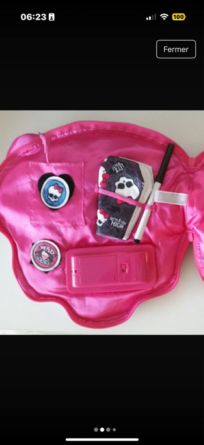 Coussin secret Monster High 1ère génération avec accessoires - photo numéro 6