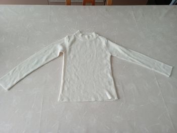 Pull écru manches longues 6 ans